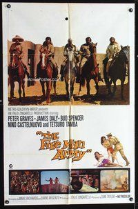 3z316 FIVE MAN ARMY int'l 1sh '70 Peter Graves, James Daly, Bud Spencer, written by Dario Argento!