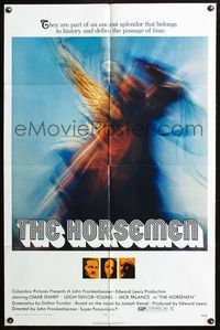 3z467 HORSEMEN one-sheet movie poster '71 John Frankenheimer directed, Omar Sharif, Jack Palance!