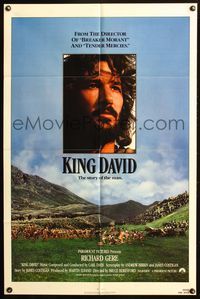 3z557 KING DAVID one-sheet poster '85 great image of Richard Gere as King David, Biblical epic!