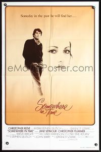 3z840 SOMEWHERE IN TIME int'l one-sheet poster '80 Christopher Reeve, Jane Seymour, cult classic!