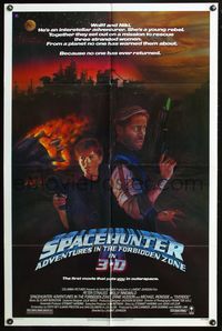 3z849 SPACEHUNTER ADVENTURES IN THE FORBIDDEN ZONE one-sheet '83 3D, Molly Ringwald, Peter Strauss