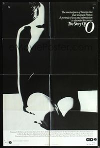 3z863 STORY OF O one-sheet movie poster '75 Histoire d'O, Udo Kier, x-rated, sexy silhouette image!