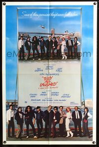 3z901 THEY ALL LAUGHED 1sh '81 Peter Bogdanovich, Audrey Hepburn, Dorothy Stratten, cool cast photo