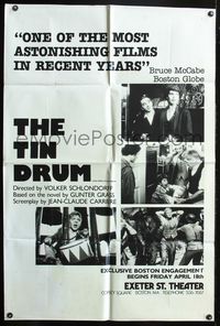 3z917 TIN DRUM advance one-sheet movie poster '80 Volker Schlondorff's Die Blechtrommel, anti-war!