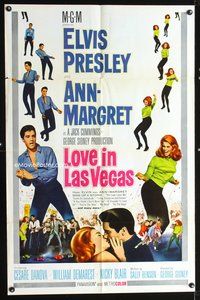 3z958 VIVA LAS VEGASint'l 1sh '64 Elvis Presley & sexy Ann-Margret, Love in Las Vegas!