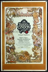 4a304 BARRY LYNDON 40x60 poster '75 directed by Stanley Kubrick, Ryan O'Neal, cool montage artwork!