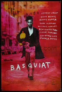 4a210 BASQUIAT bus stop '96 Jeffrey Wright as Jean Michel Basquiat, directed by Julian Schnabel!