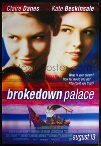 4a219 BROKEDOWN PALACE DS bus stop poster '99 super close up of sexy Claire Danes & Kate Beckinsale!