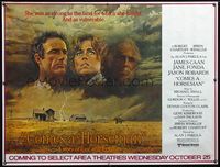 4a159 COMES A HORSEMAN subway poster '78 art of James Caan, Jane Fonda & Jason Robards in the sky!