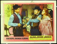 4b047 ALIAS JESSE JAMES movie lobby card #5 '59 great image of wacky Bob Hope, sexy Rhonda Fleming!