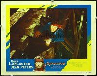 4b065 APACHE movie lobby card #4 '54 cool image of Native American Burt Lancaster!