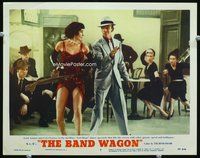 4b095 BAND WAGON lobby card #7 '53 great image of Fred Astaire & sexy Cyd Charisse showing her legs!