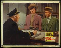 4b096 BANJO ON MY KNEE movie lobby card R43 Buddy Ebsen & Walter Brennan wearing straw hats!