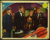 4b019 DANGEROUS NUMBER signed LC '37 by redheaded pretty Ann Sothern & Robert Young in tuxedo!