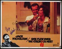 4b005 ONE FLEW OVER THE CUCKOO'S NEST signed LC #2 '75 by Jack Nicholson, who's with Mews Small!