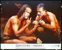 4c260 GREYSTOKE color 11x14 '83 great image of Christopher Lambert as Tarzan learning to shave!