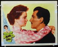 4c009 ADAM & EVALYN movie lobby card #6 '50 romantic close-up of Stewart Granger & Jean Simmons!
