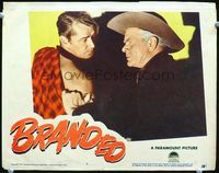 4c082 BRANDED movie lobby card #5 '50 great image of Alan Ladd & Charles Bickford!