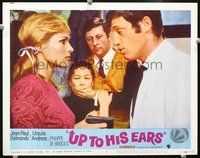 4c107 CHINESE ADVENTURES IN CHINA LC #6 '65 pretty Ursula Andress is upset with Jean-Paul Belmondo!