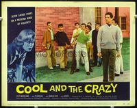 4c119 COOL & THE CRAZY LC #1 '58 cool image of seven savage punks on a weekend binge of violence!
