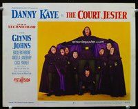4c123 COURT JESTER LC #4 '55 great image of Danny Kaye as the Black Fox with Hermines Midgets!
