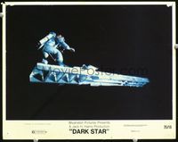 4c137 DARK STAR lobby card #8 '75 John Carpenter, wacky image of astronaut in space on platform!