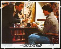 4c148 DEATHTRAP movie lobby card #7 '82 cool image of Michael Caine & Christopher Reeve!
