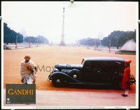 4c213 GANDHI movie lobby card #1 '82 great image of Ben Kingsley as The Mahatma!