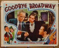 4c242 GOODBYE BROADWAY movie lobby card '38 Alice Brady, Charles Winninger