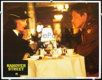 4c266 HANOVER STREET LC #4 '79 cool image of Harrison Ford having coffee with Leslie-Anne Down!