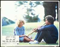 4c282 HEAVEN CAN WAIT movie lobby card #6 '78 Warren Beatty plays for Julie Christie!