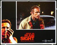 4c295 HIDE IN PLAIN SIGHT movie lobby card #7 '80 close-up of star & director James Caan!