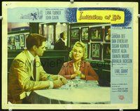 4c345 IMITATION OF LIFE movie lobby card #3 '59 cool image of Lana Turner & John Gavin!