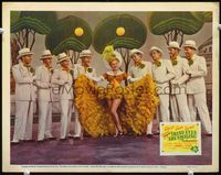4c349 IRISH EYES ARE SMILING movie lobby card '44 great image of sexy June Haver in dance number!