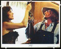 4c374 KID BLUE lobby card #5 '73 close up of Dennis Hopper & Janice Rule with both holding rifle!
