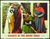 4c390 KNIGHTS OF THE ROUND TABLE LC #1 R62 Robert Taylor kisses the hand of Queen Ava Gardner!