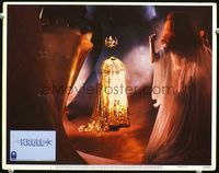 4c393 KRULL movie lobby card #1 '83 wild image of Lysette Anthony & invisible king!