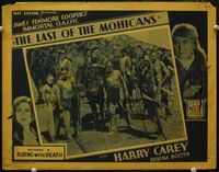 4c407 LAST OF THE MOHICANS chap 4 lobby card '32 serial, redcoats and Indians prepared for battle!