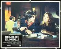 4c433 LOOKING FOR MR. GOODBAR movie lobby card #7 '77 Diane Keaton has drinks with Richard Gere!