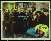 4c441 LUST FOR GOLD movie lobby card #7 '49 cool image of Ida Lupino & Glenn Ford!