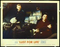 4c442 LUST FOR LIFE movie lobby card #4 '56 cool image of Kirk Douglas as Vincent Van Gogh!