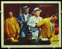 4c451 MALAYA lobby card #3 '49 great image of James Stewart, Spencer Tracy & Sydney Greenstreet!