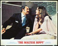 4c453 MALTESE BIPPY movie lobby card #6 '69 close-up of Dan Rowan & Julie Newmar!