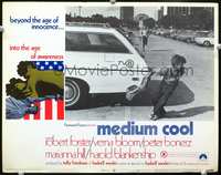 4c482 MEDIUM COOL movie lobby card #3 '69 x-rated Haskell Wexler classic!