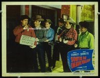4c769 SOUTH OF DEATH VALLEY lobby card '49 Smiley Burnette w/Tommy Duncan & His Western All-Stars!