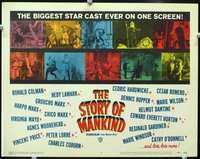 4c788 STORY OF MANKIND movie lobby card #7 '57 Ronald Colman, Hedy Lamarr, Marx Bros!