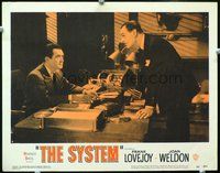 4c808 SYSTEM movie lobby card #6 '53 Frank Lovejoy, crime syndicates, film noir!