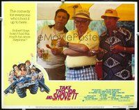 4c809 TAKE THIS JOB & SHOVE IT movie lobby card #7 '81 Art Carney, golfers in wacky clothes!