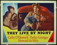 4c833 THEY LIVE BY NIGHT LC #6 '48 Howard da Silva as Chicamaw holds passed out Farley Granger!