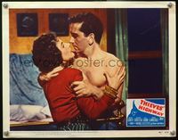4c840 THIEVES' HIGHWAY LC #8 '49 Jules Dassin, barechested Richard Conte hugging Valentine Cortesa!